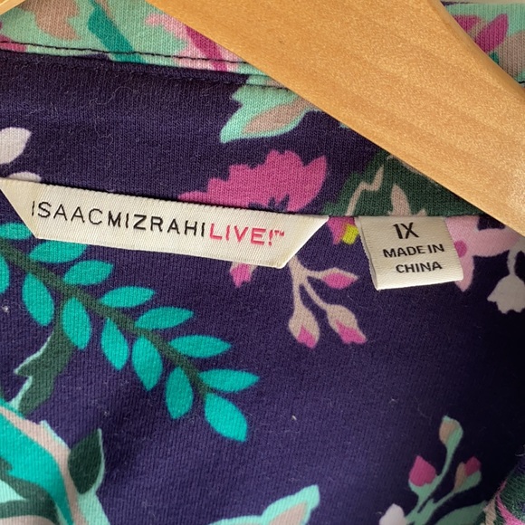 Isaac Mizrahi Floral Jacket 1X - Picture 2 of 8